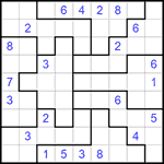 Судоку-пазл 9х9 #144 трудный