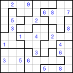 Судоку-пазл 9х9 #145 трудный