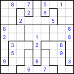 Судоку-пазл 9х9 #139 очень трудный