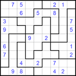 Судоку-пазл 9х9 #143 очень трудный