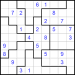 Судоку-пазл 9х9 #145 очень трудный