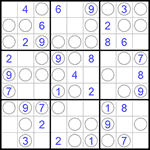 Судоку “Чет-нечет” 9х9 #82 легкий