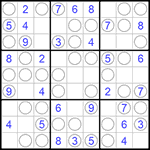 Судоку “Чет-нечет” 9х9 #83 легкий