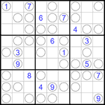 Судоку “Чет-нечет” 9х9 #87 средний