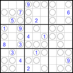 Судоку “Чет-нечет” 9х9 #88 средний