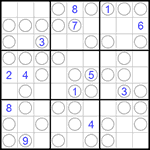 Судоку “Чет-нечет” 9х9 #76 трудный