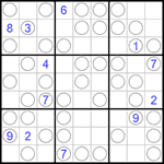 Судоку “Чет-нечет” 9х9 #78 трудный