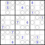 Судоку “Чет-нечет” 9х9 #73 очень трудный