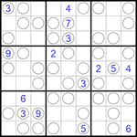 Судоку “Чет-нечет” 9х9 #75 очень трудный