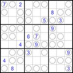 Судоку “Чет-нечет” 9х9 #76 очень трудный