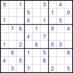 Судоку 9х9 #603 легкий