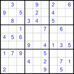Судоку 9х9 #605 легкий