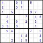 Судоку 9х9 #606 легкий