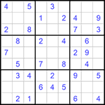 Судоку 9х9 #607 легкий