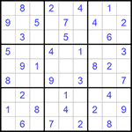 Судоку 9х9 #608 легкий