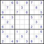 Судоку 9х9 #609 легкий