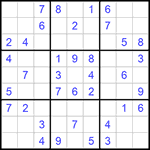 Судоку 9х9 #614 легкий