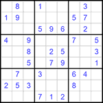 Судоку 9х9 #615 легкий