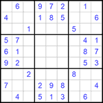 Судоку 9х9 #616 легкий