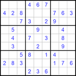 Судоку 9х9 #622 легкий