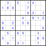 Судоку 9х9 #625 легкий