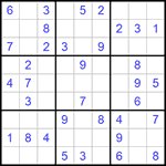 Судоку 9х9 #627 легкий