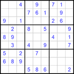 Судоку 9х9 #629 легкий