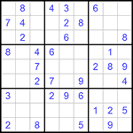 Судоку 9х9 #630 легкий