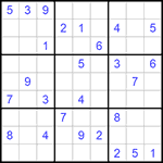 Судоку 9х9 #573 средний