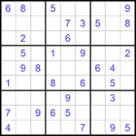 Судоку 9х9 #575 средний
