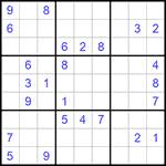 Судоку 9х9 #576 средний