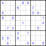 Судоку 9х9 #580 средний