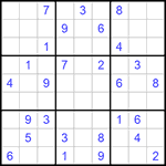 Судоку 9х9 #581 средний