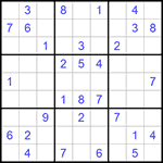 Судоку 9х9 #583 средний