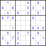 Судоку 9х9 #585 средний