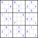 Судоку 9х9 #586 средний