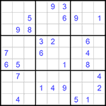 Судоку 9х9 #587 средний