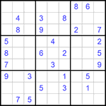 Судоку 9х9 #588 средний