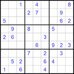 Судоку 9х9 #591 средний