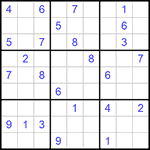 Судоку 9х9 #594 средний