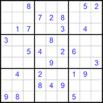 Судоку 9х9 #596 средний