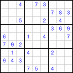 Судоку 9х9 #597 средний