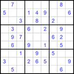 Судоку 9х9 #598 средний