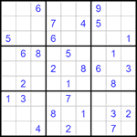 Судоку 9х9 #599 средний