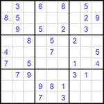 Судоку 9х9 #600 средний
