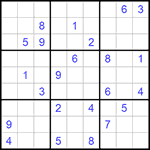 Судоку 9х9 #574 трудный