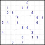 Судоку 9х9 #577 трудный
