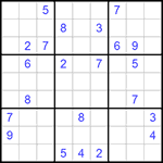 Судоку 9х9 #588 трудный