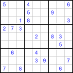 Судоку 9х9 #591 трудный