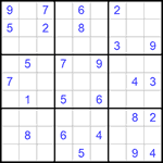 Судоку 9х9 #567 очень трудный